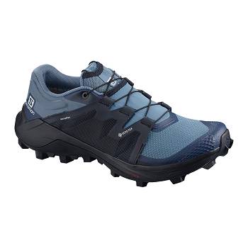 Salomon WILDCROSS GTX W - Modre Trailová Bežecká Obuv Damske, S0227SK